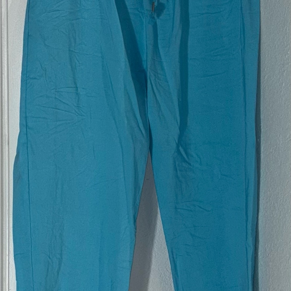 Blue Drawstring Pants - Picture 2 of 2
